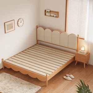 <span class=keywords><strong>Letto</strong></span> a soppalco in legno massello di faggio nordico 1.5m e 1.8m, moderno minimalista matrimoniale/queen size, <span class=keywords><strong>con</strong></span> imbottitura morbida a onda e smontabile - Product Image 3