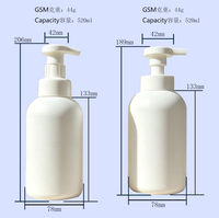 Emballage cosmétique vide de 500 ml, couleurs personnalisées, pulvérisateur à pompe en mousse plastique, modèle 13 CN/GUA pour flacon de savon nettoyant