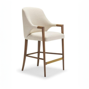 Exotische Raffinesse Teakwurz-Hochs tühle Gepolstertes tropisches Fusions design für Restaurants zu Hause und Restaurants im europäischen Resort - Product Image 3