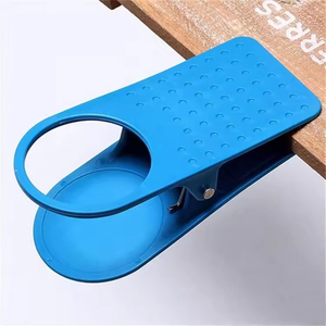Factory Wholesale Custom Logo Office Desk Big Size <b>Plastic</b> <b>Drink</b> Clip Table <b>Cup</b> Holder - Product Image 4