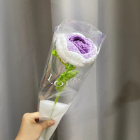 Bunga Rajut Crochet Bunga Matahari Mawar Aster Lily of the Valley Buatan Dekorasi Rumah Pernikahan Hadiah Hari Valentine