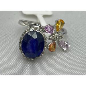 Nouvelle bague en argent sterling 925, saphir bleu de luxe, saphir maltais, best-seller, cadeau, fête, mariage, cérémonies religieuses, événements - Product Image 4