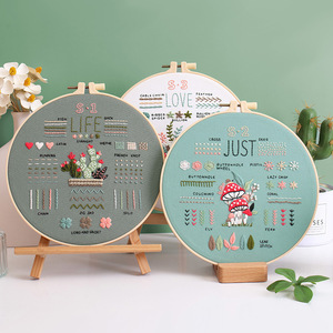 Meilleures ventes : Kit de broderie DIY <span class=keywords><strong>pour</strong></span> débutants, fournitures artisanales de point de croix faites à <span class=keywords><strong>la</strong></span> main avec outils d'entraînement au point. - Product Image 3