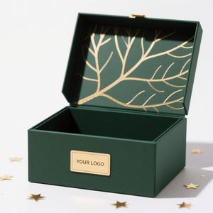 Boîte cadeau en papier cartonné de luxe de grande taille, écologique, en matériaux recyclés, avec logo personnalisé en gros, pour perruque, extensions de cheveux - Product Image 2