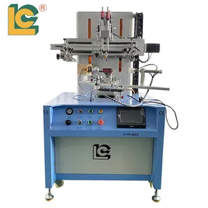 LC Brand Automatic Vision Positioning Servo Curved Screen Printing Machine for glass bottle plastic cup