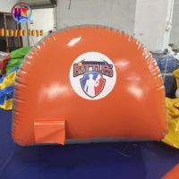 Jeux de carnaval interactifs en gros commerciaux équipement de terrain de jeu pour adultes parcours d'obstacles bunkers de paintball gonflables