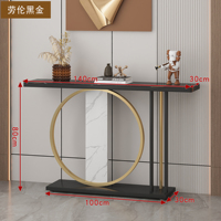 Table console murale de luxe moderne de style italien avec meuble en marbre et présentoir pour panneau d'entrée