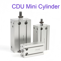 Micro-cylindre pneumatique série CDU, cylindre à installation multi-points, type à installation libre