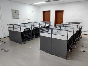 Escritorio de oficina abierto lineal de fábrica de China 6 8 10 estaciones de trabajo colaborativas - Product Image 5