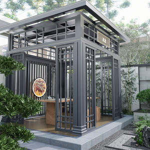 Kit de Pérgola de Aluminio de Ensamblaje Rápido con Persianas Ajustables para Cafeterías, Zonas de Asientos al Aire Libre y Zonas de Entretenimiento <span class=keywords><strong>en</strong></span> el Jardín - Product Image 3