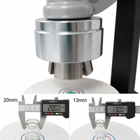 Crimpeuse manuelle de bureau ronde moyenne pour flacons 13-20 mm, machine à sceller les flacons, outil de sertissage à tête en acier inoxydable