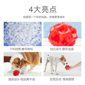 <b>Dog</b> Chew Toy TPE Large Size Chew Resistant Food Dispensing Pet Interactive Toy - Product Image 1