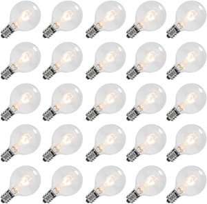 Сменная лампа G40 с цоколем E12 Candelabra, 25 шт. в упаковке - Product Image 1