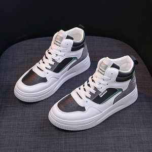 Nouveauté d'automne <span class=keywords><strong>pour</strong></span> femmes, chaussures décontractées à lacets, baskets à semelle épaisse, chaussures de sport blanches, vente en gros - Product Image 6