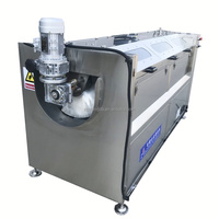 Qd Industriële Fruitgroente Wasmachine Dunschiller Hoge Productiviteit Roestvrijstalen Reinigingsmachine Voor Aardappelen Lotus Wortel Maïs