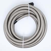 Tuyau de carburant en PTFE bleu de 1/8 pouce, en acier inoxydable 304 tressé avec un revêtement en nylon