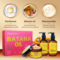 Organisches Rohes Honduras Batana-Öl Haarwuchs-Set 4-in-1 Natürliches Veganes Haarpflege-Set für Kopfhautbehandlung und Reparatur Geschädigter Haare