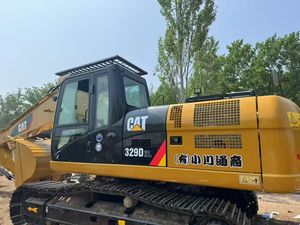 Excavatrice sur chenilles hydraulique Caterpillar 329D2L d'occasion, moteur d'origine japonais, 29 tonnes, 158 kW, boîte de vitesses, pompe à engrenages, prix avantageux - Product Image 3