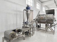 Ligne de mélange et d'emballage automatique multifonctionnelle industrielle pour poudre détergente, produits chimiques alimentaires, avec mélangeur à ruban et convoyeur à vis sans fin