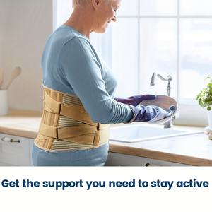 Cinturón de soporte ajustable fuerte para la parte inferior de la espalda, corsé, entrenador de cintura, sudor, cinturón Delgado, soporte de cintura Lumbar para aliviar el dolor de espalda - Product Image 3