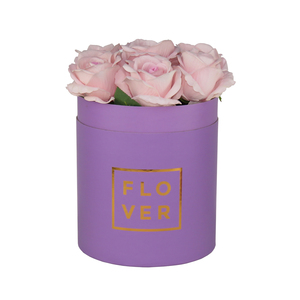 Bó hoa hồng mũ sang trọng Vòng Quà Tặng tùy chỉnh nhung đổ xô giấy hoa Bao bì hộp - Product Image 4