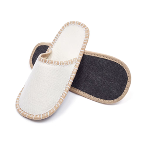 Chaussons en <span class=keywords><strong>feutre</strong></span> d'hôtel bon marché d'usine pour spa, voyage, maison - Product Image 4