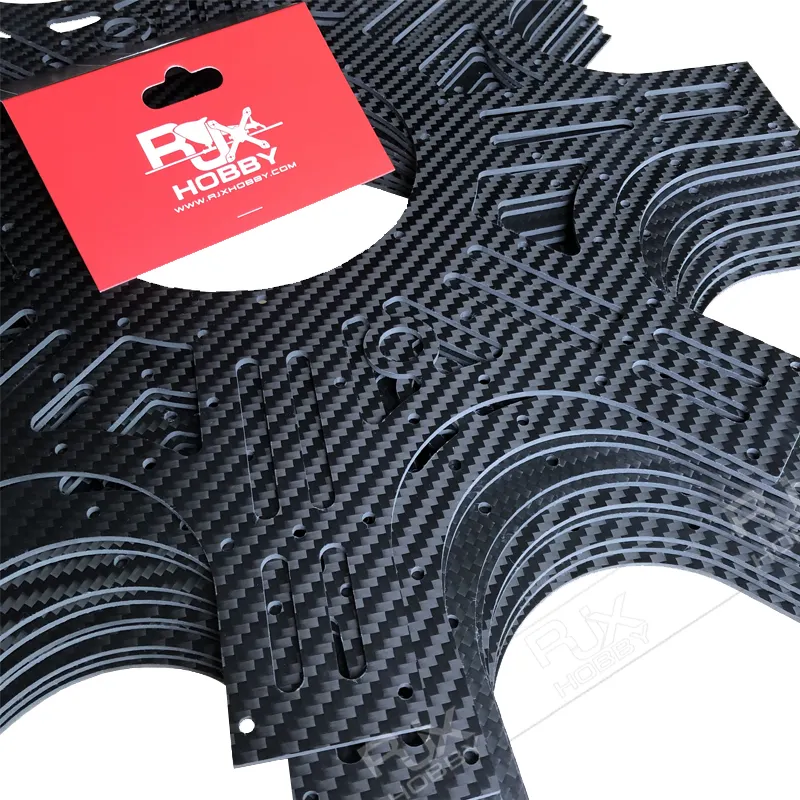 RJX personnalisé cnc pièces en fibre de carbone produits en feuille de fibre de carbone