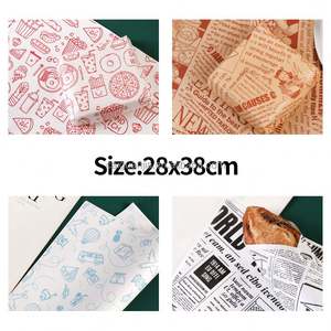 Food Grade Eco-Friendly Grease Proof Bread Bags & Sandwich/<b>Burger</b>/Cake Wrappers Virgin Pulp Stylish Practical - Product Image 6