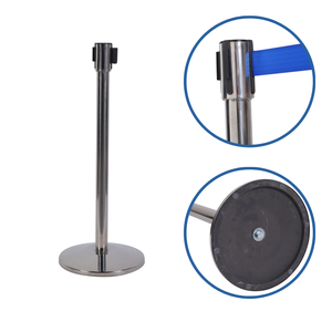 Robuster Einziehbarer Absperrpfosten mit 51mm Stange und Industrietauglichem Gusseisen-Bodenfuß für den Täglichen Gebrauch - Product Image 2