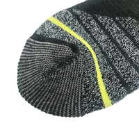Chaussettes d'extérieur imperméables respirantes noires avec logo personnalisé pour hommes Chaussettes de randonnée en laine mérinos