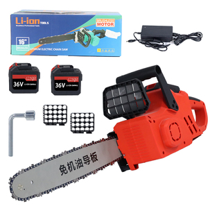 Scie à chaîne 1100W, moteur sans balais de 16 pouces, outil électrique pour le travail du bois, scie sans fil - Product Image 6