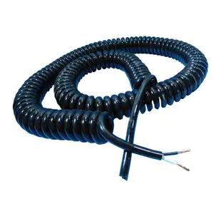 Coiled kablo PUR Spiral kablo özel kıvırcık kablosu