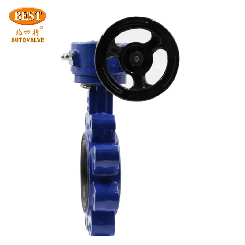 Good Price Butterfly Valves Wafer Type DF810 6 4 Inch Lug Type Worm Wheel ANSI 150lb Butterfly Valve
