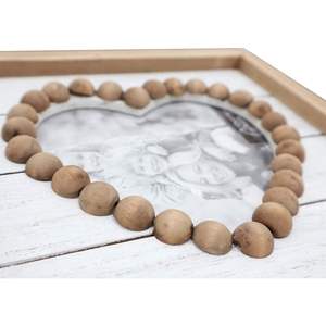 Cadre photo en bois style loft parisien, rustique, vintage, à fixer au mur, 5x5 pouces, non fini - Product Image 6