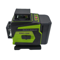 Niveau laser à faisceau vert de haute qualité, marque KUNDI, fabricant professionnel, niveau laser 3D/4D, 16 lignes