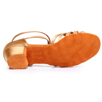 Filles Style Classique Talon Plat Chaussures De Danse Confortable Salsa Latine Pratique Satin Doublure PU Semelle Intérieure Enfants Mode Enfants Enfants