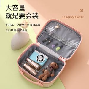 Estuche para cosméticos de 14 pulgadas, estuche para cosméticos de moda, pequeño, rígido, para viaje, equipaje de mano, portátil, estuche de <span class=keywords><strong>maquillaje</strong></span> - Product Image 4