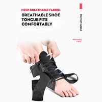 Attelle de cheville réglable et respirante à lacets, prévention des entorses pour femmes et hommes, stabilisateur de cheville pour le fitness, le sport et la gym