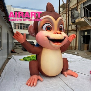 Actividades personalizadas de fábrica, decoración de <span class=keywords><strong>eventos</strong></span>, mascota, juguete de <span class=keywords><strong>mono</strong></span> inflable, globo de <span class=keywords><strong>mono</strong></span> de dibujos animados inflable - Product Image 5