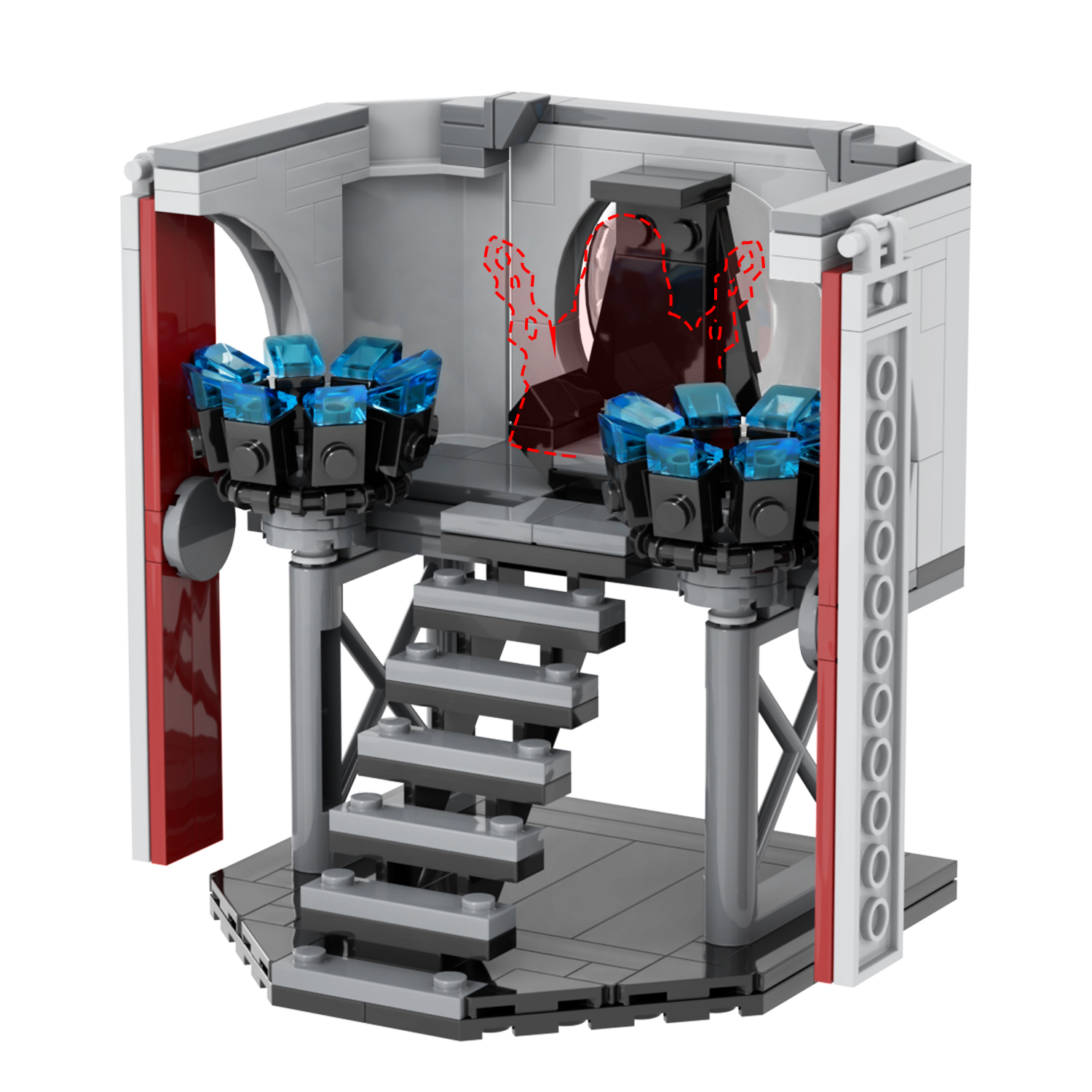 MOC кирпичи MOC2288 196 шт. императорская семья императорской космической войны DIY Juguetes строительные блоки наборы Развивающие детские игрушки
