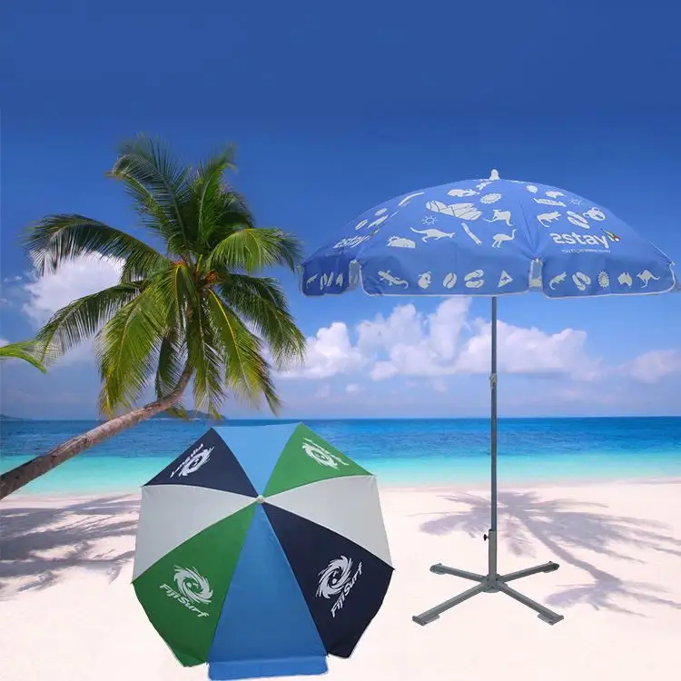 عرض ترويجي احترافي مظلة علوية مضادة للرياح ذات جودة عالية مظلة للشمس تجارية للشاطئ