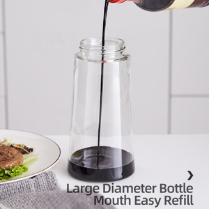 Nuevas Botellas de Aceite de Vidrio de Borosilicato de Alta Calidad con Diseño Variado, Dispensador de Vinagre Transparente para Cocina, Olla para Aceite de Oliva con Asa - Product Image 6