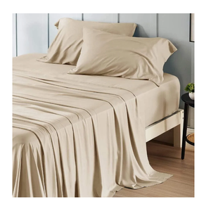Juego de cama de bambú viscosa orgánica de lujo 100%, sábanas de calidad premium ultrasuaves y transpirables DE LA India - Product Image 3