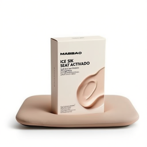เบาะรองนั่งผ้าไหมน้ำแข็งสีเบจชิ้นเดียวสำหรับป้องกันเบาะรถยนต์ - Product Image 2