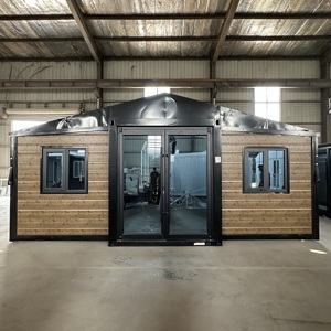 Rumah Modular prefabrikasi mewah mudah dipasang rumah prefabrikasi yang dapat diperluas 20 kaki rumah kontainer kualitas tinggi