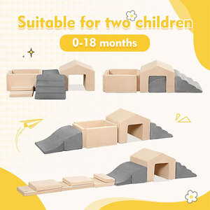 Blocs d'escalade en mousse souple, formes géométriques, structure de jeu intérieure pour enfants, ensemble de jouets unisexe - Product Image 2