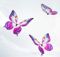 Mariposa de Control Remoto con Alas Móviles Biónicas y Luces LED para Fiestas, Decoración de Mariposas Voladoras Simuladas