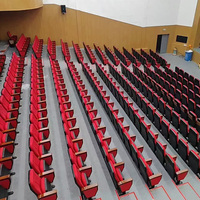 Vente directe d'usine, promotion à bas prix, sièges de cinéma en tissu au design moderne, chaises d'auditorium adaptées aux écoles et aux théâtres