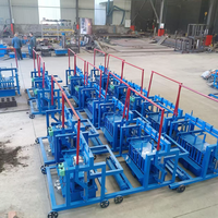 Ligne de production de briques en béton creux mobile compacte 3-45Direct avec moteur central intégré, sans briques