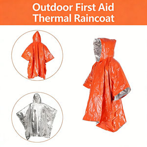 Impermeable Hikeon para Exteriores, con Recubrimiento de Aluminio y PE, para <span class=keywords><strong>Senderismo</strong></span>, Ligero, Aislamiento Térmico, Prevención de Hipotermia - Product Image 1